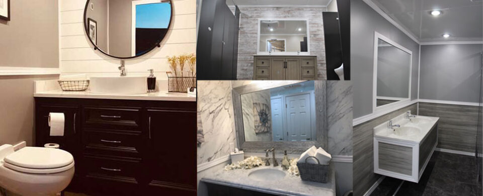 Sampling of interior restroom options